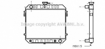 AVA QUALITY COOLING ol2142 -  Радиатор, охлаждение двигателя